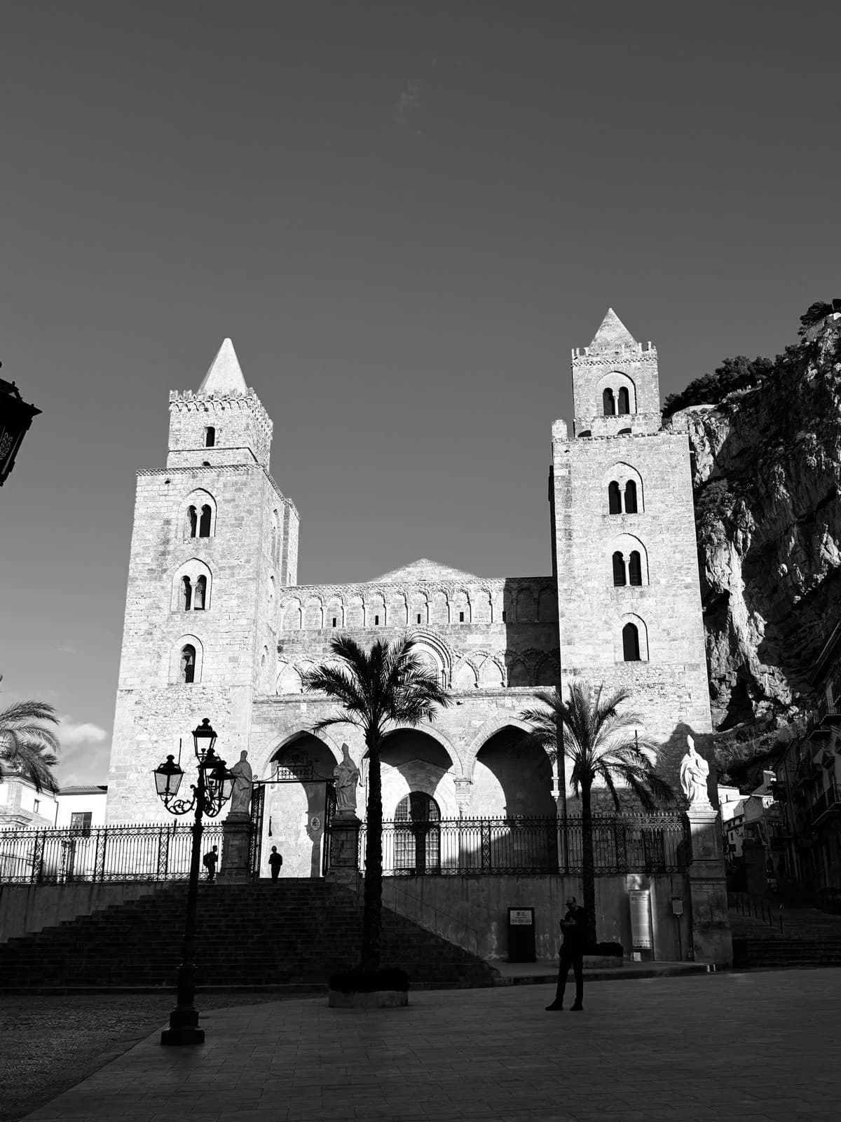 Cefalù Cathedral at golden hour