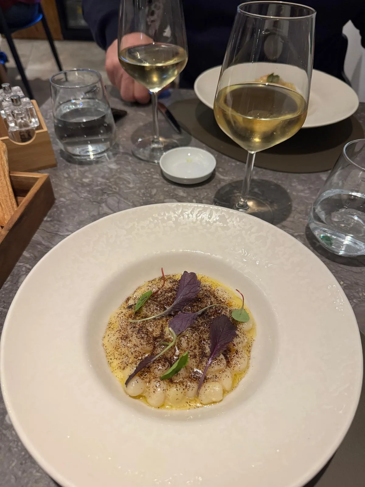 Prawn linguine at a Cefalù restaurant